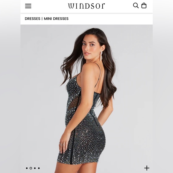Windsor Rhinestone Mini Dress - Picture 2 of 3